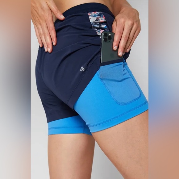 NWT FourLaps Command Shorts in Navy / Confetti Camo Blue - Size XXL - Picture 1 of 7